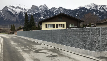 Gabionen Steinkörbe aus dem 2018 in 7310 Bad Ragaz Schweiz von Zaunteam Heidiland.