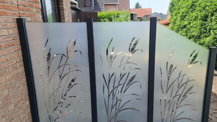 Glas Zaun aus dem 2021 in 26316 Büppel Deutschland von Zaunteam Friesische-Wehde.