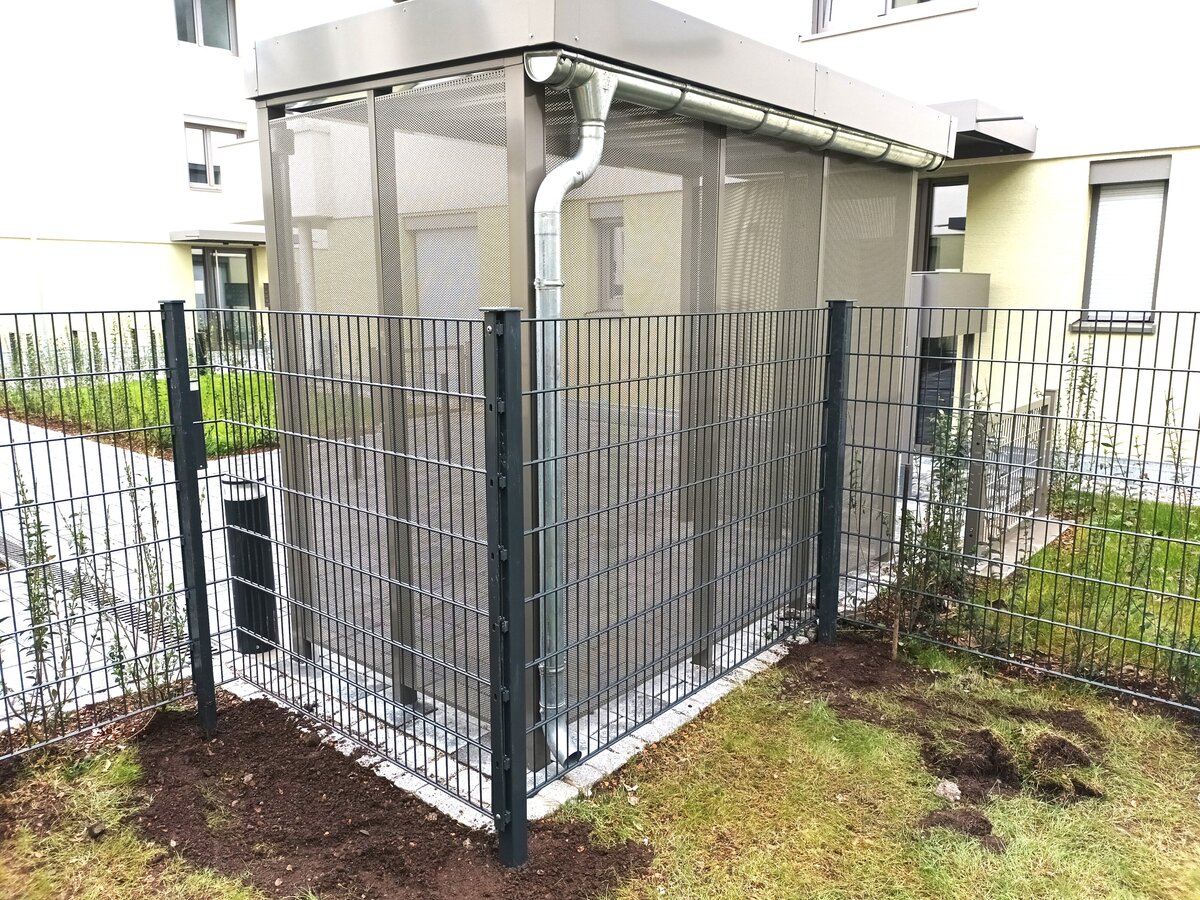 Zaun Endstück Feuerverzinkt - Alberts Doppelstabmatten Abschluss