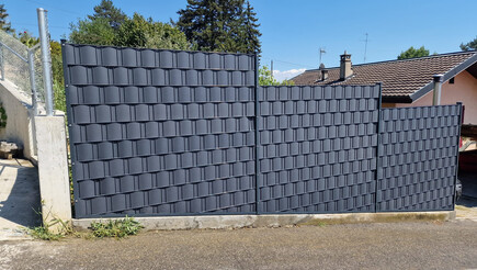 Flecht Sichtschutz aus dem 2022 in 1214 Vernier Schweiz von Swissclôture Genève.