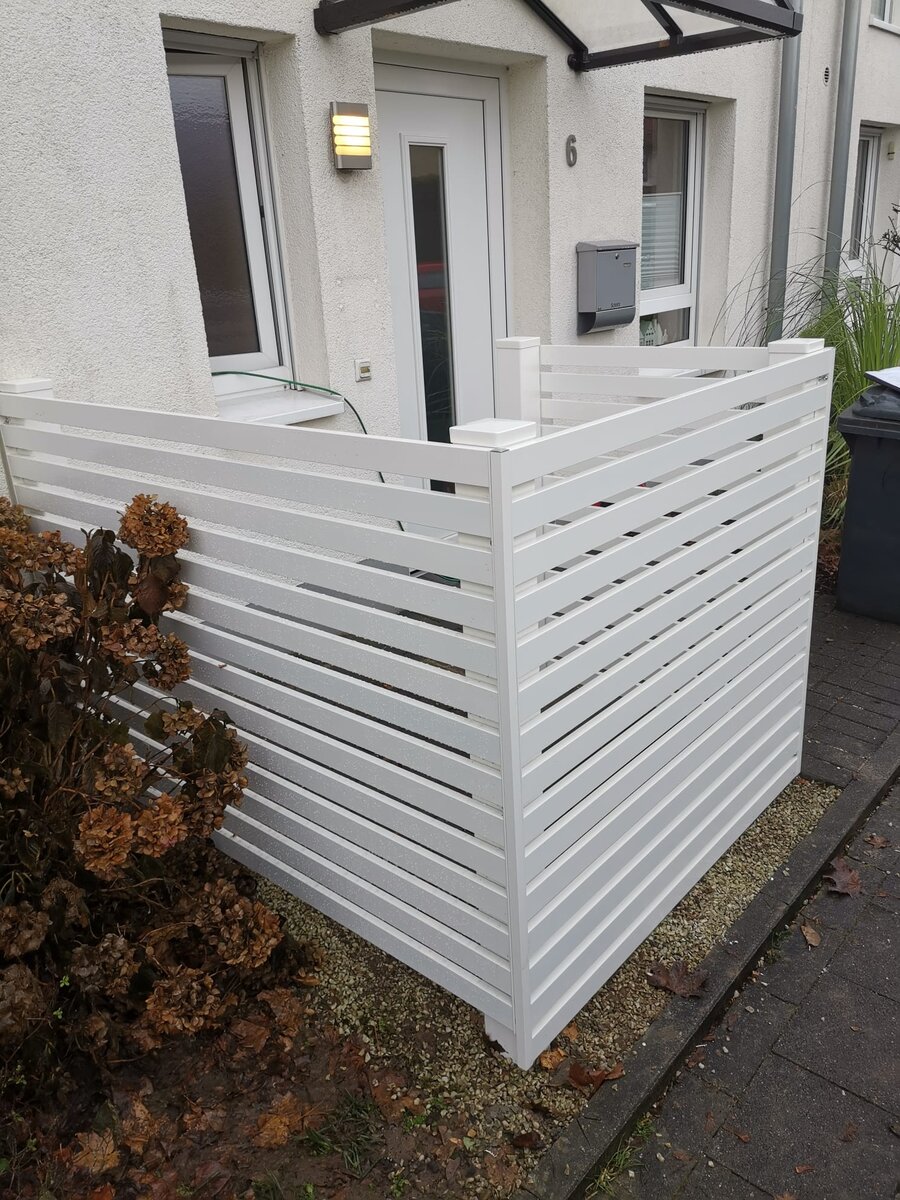 Zaunteam Modern Aluzaun einbetoniert, 41470 Neuss